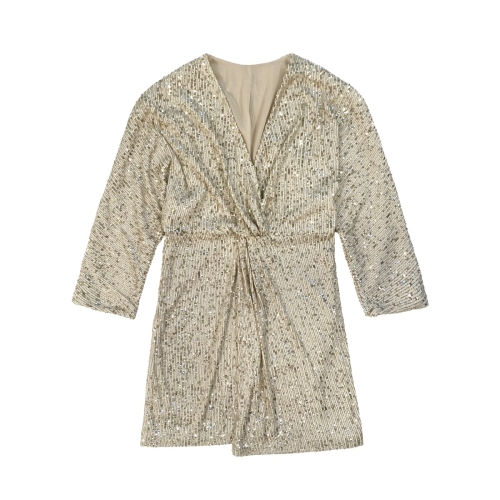 rame abito paillettes a kimono femme robe GSABI01