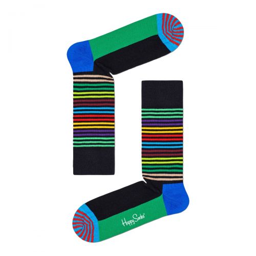 happy socks half stripe sock hombre calcetines HAS01